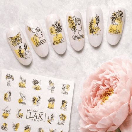 LAK Slider 001 Nails Water Sticker 