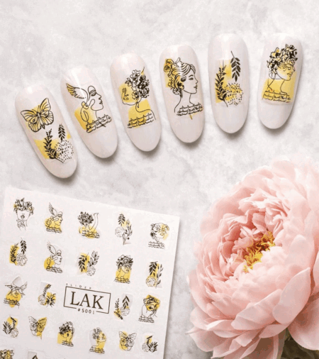 LAK Slider 001 Nails Water Sticker 