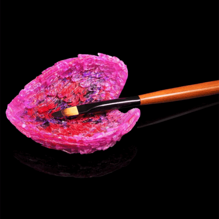 Pinselablage Pinselhalterung Flügel Pink