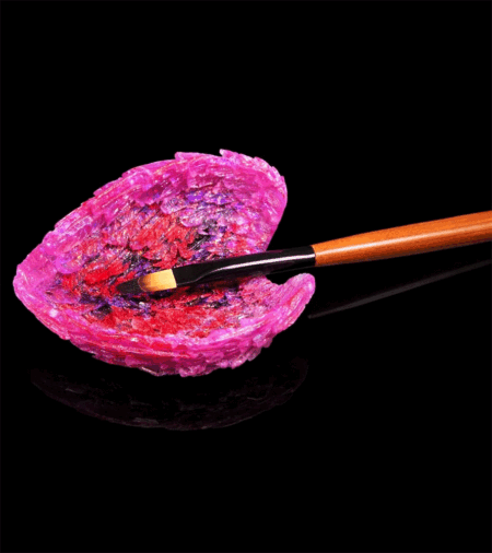 Pinselablage Pinselhalterung Flügel Pink