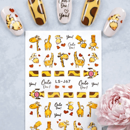 Nagelsticker Giraffe