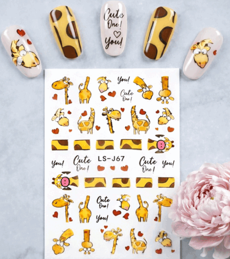 Nagelsticker Giraffe