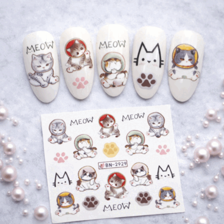 Wet Wasser Transfair Sticker Cats 2929