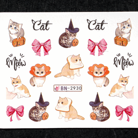 Wet Sticker Cats 2930
