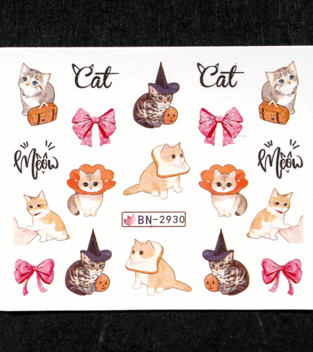 Wet Sticker Cats 2930
