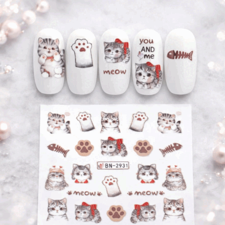 Wet Wasser Transfair Sticker Cats 2931