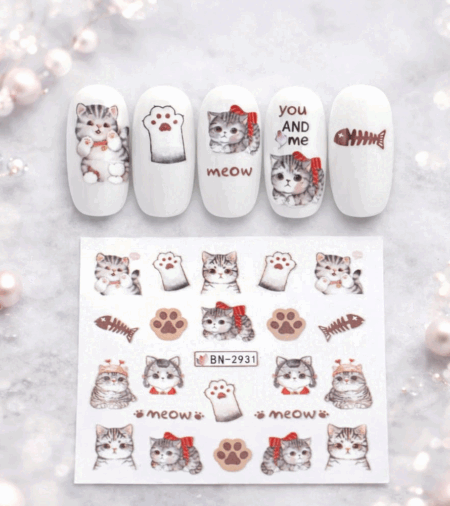 Wet Wasser Transfair Sticker Cats 2931