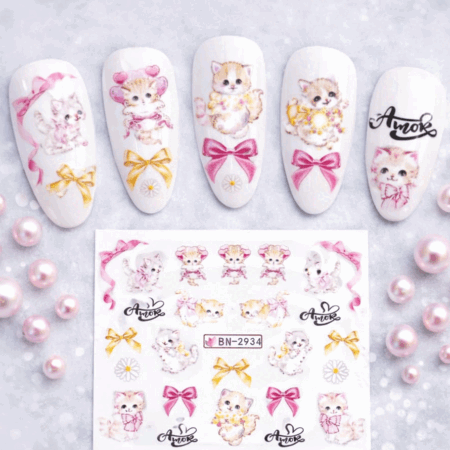 Wet Wasser Transfair Sticker Cats 2934
