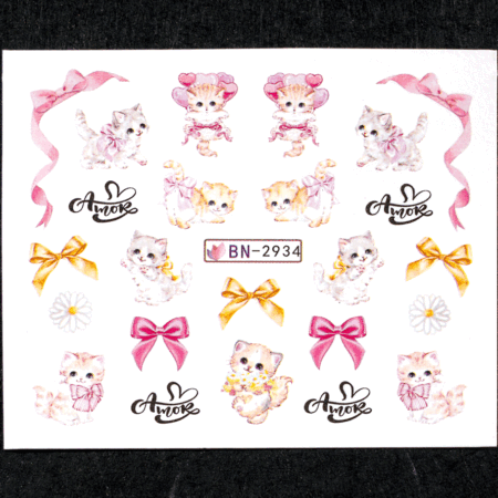 Wet Sticker Cats 2934