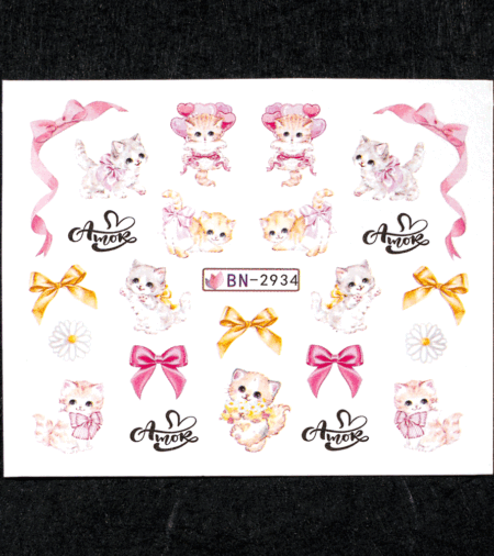 Wet Sticker Cats 2934