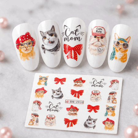 Wet Wasser Transfair Sticker Cats 2935
