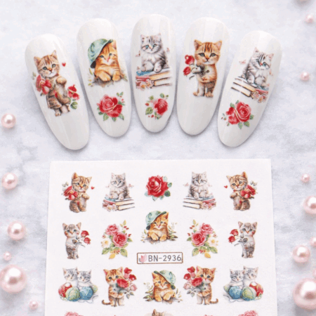 Wet Wasser Transfair Sticker Cats 2936
