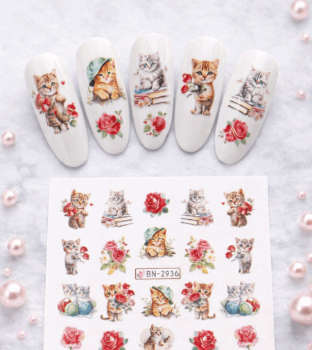 Wet Wasser Transfair Sticker Cats 2936