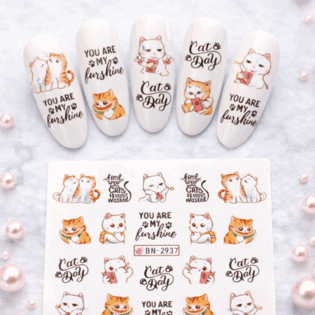 Wet Wasser Transfair Sticker Cats 2937