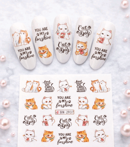 Wet Wasser Transfair Sticker Cats 2937
