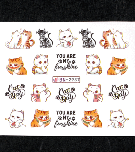 Wet Sticker Cats 2937