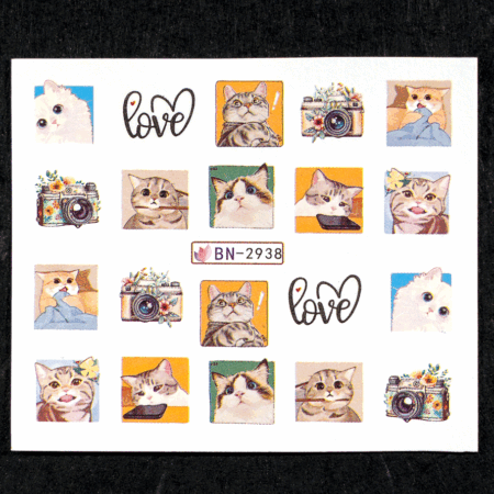 Wet Sticker Cats 2938