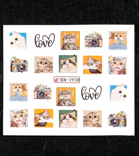 Wet Sticker Cats 2938