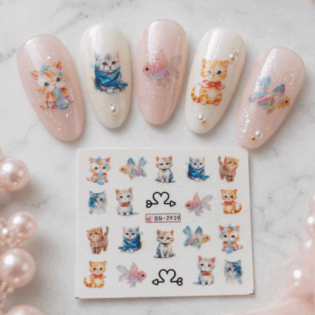 Wet Wasser Transfair Sticker Cats 2939
