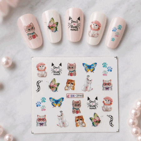 Wet Wasser Transfair Sticker Cats 2940