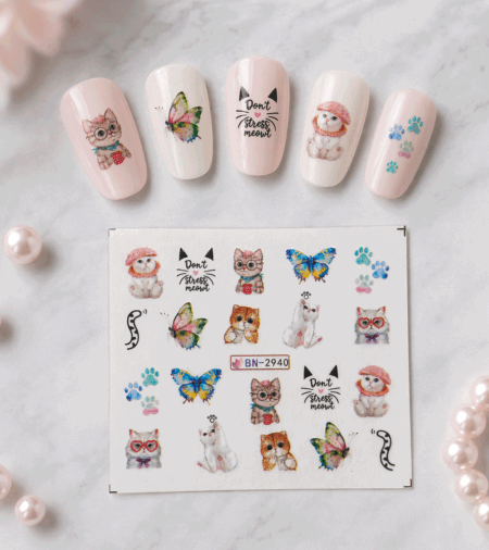 Wet Wasser Transfair Sticker Cats 2940