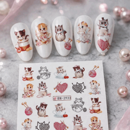 Wet Wasser Transfair Sticker Cats 2933