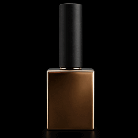 UV-Lack Flasche 15 ml aus Glas Gold