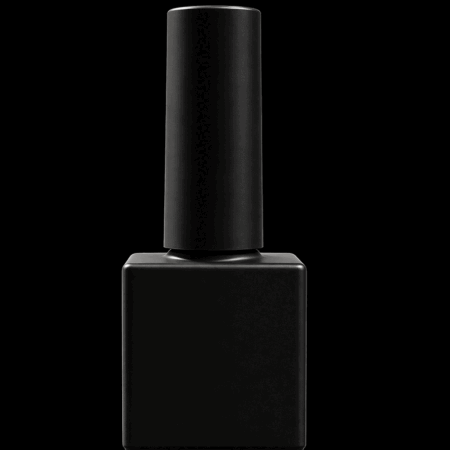 UV-Lack Flasche 15 ml aus Glas Schwarz