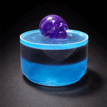 Acryl Dose Liquid Döschen Totenkopf