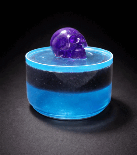 Acryl Dose Liquid Döschen Totenkopf