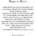 Make It Matt Inci