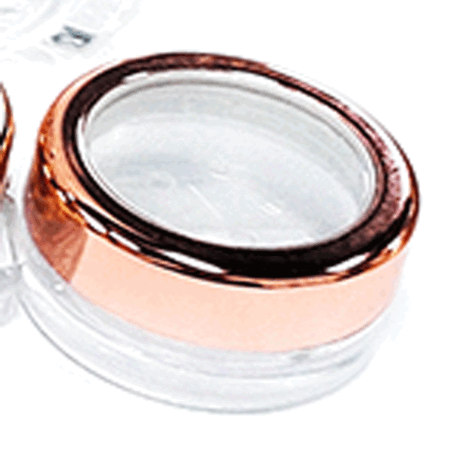 leere Dose Tiegel 3 g Rose Gold