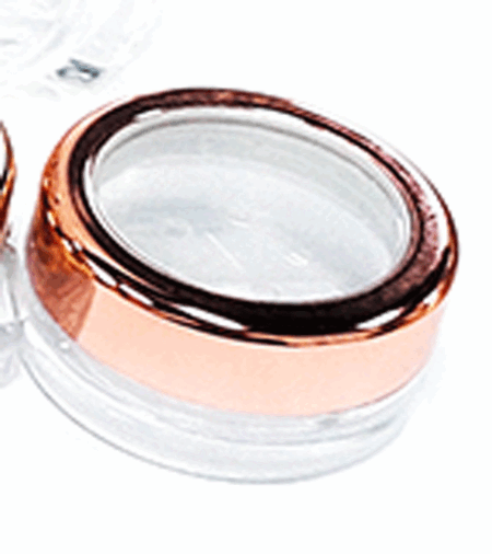 leere Dose Tiegel 3 g Rose Gold