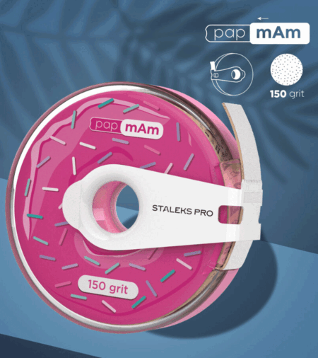 Staleks pap mAm Einweg-Schleifband EXPERT in einem Abroller 150 Grit