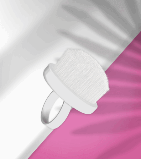 STALEKS EXPERT 03 Mini Maniküre-Ringbürste zum Entfernen von Staub (10 Stück)