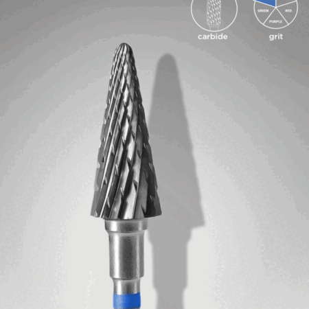 Staleks Hartmetallfräse "Kegel", blau 6mm