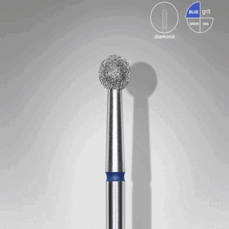 STALEKS EXPERT Diamantfräser Kugel blau, Durchmesser 4 mm