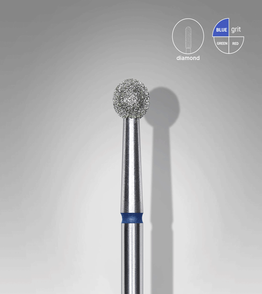 STALEKS EXPERT Diamantfräser Kugel blau, Durchmesser 4 mm