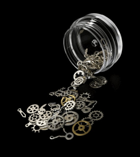 Inlay Steam Punk silber