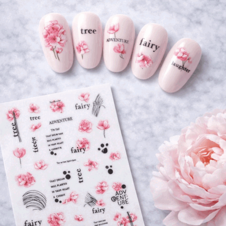Nagelsticker Pink Flower