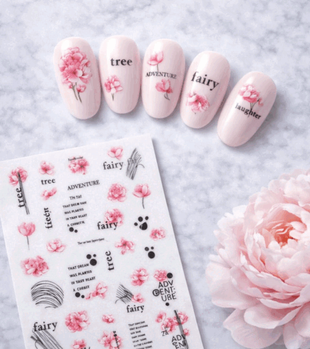 Nagelsticker Pink Flower