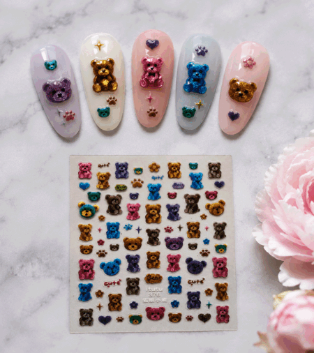 Nagelsticker Teddybär