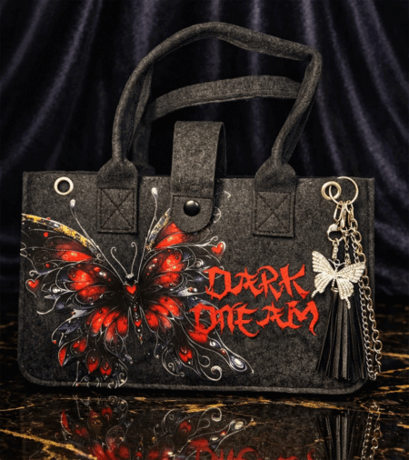 Design Handtasche aus Filz Dark Dream