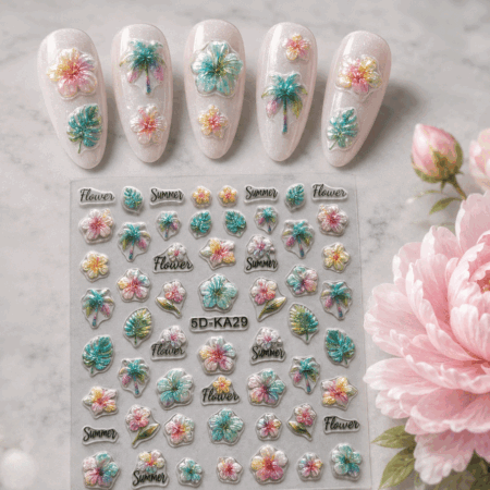 Nagelsticker 5D Tropical