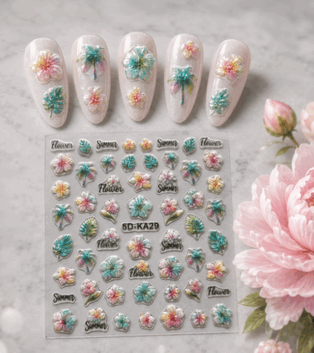 Nagelsticker 5D Tropical