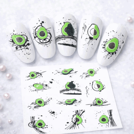 Wet Wasser Transfair Sticker Avocado