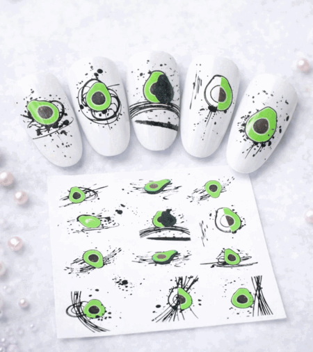 Wet Wasser Transfair Sticker Avocado