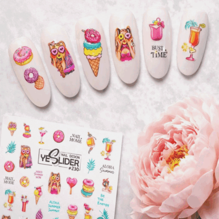 YES Slider 230 Nails Water Sticker 